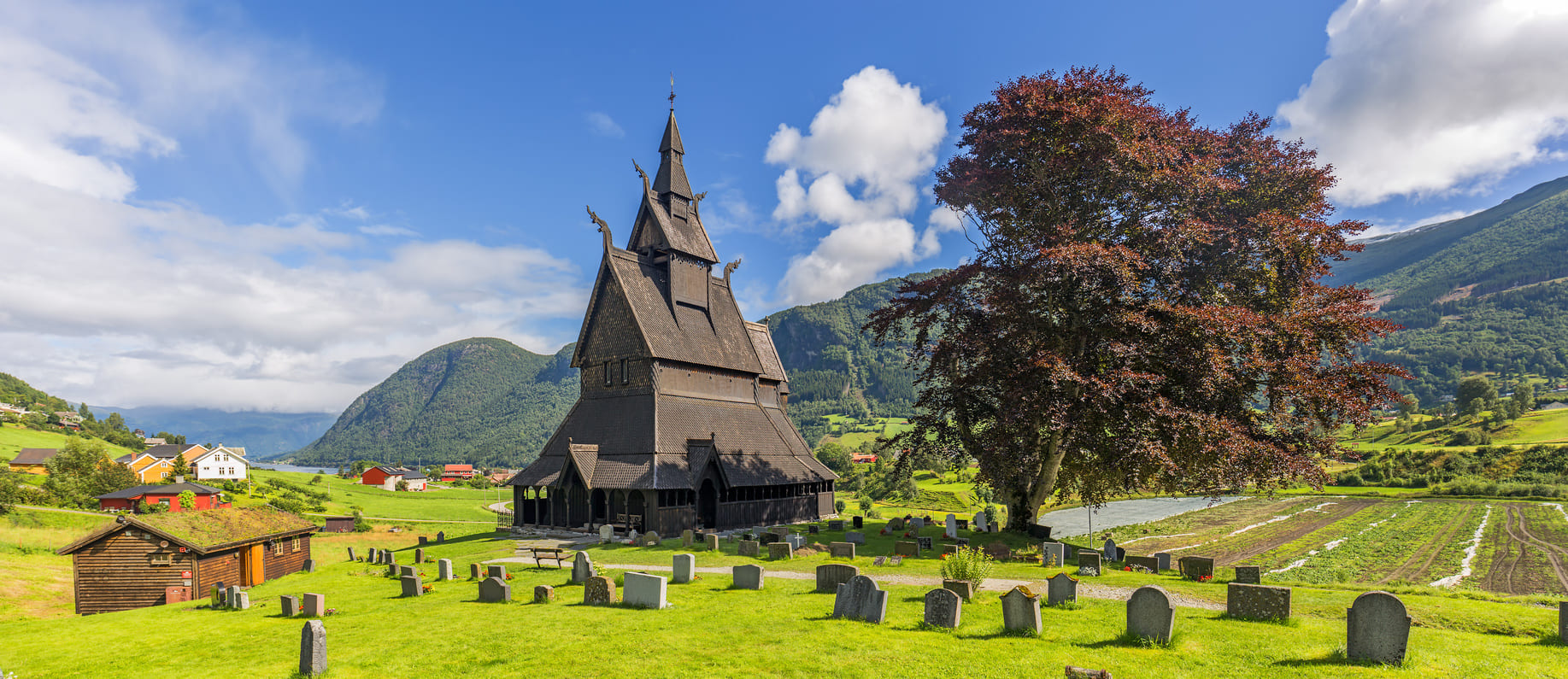 Eglise en bois debout Hopperstad stavkirke