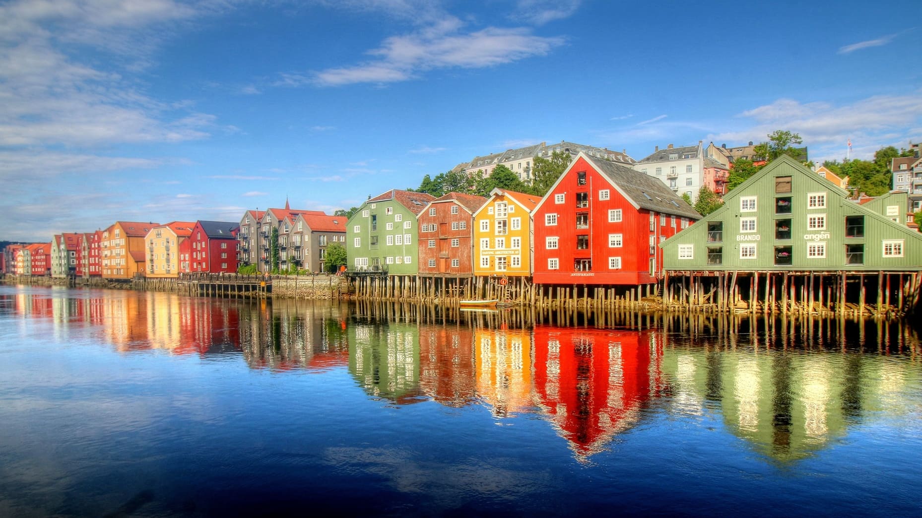 Maisons sur pilotis en Norvège