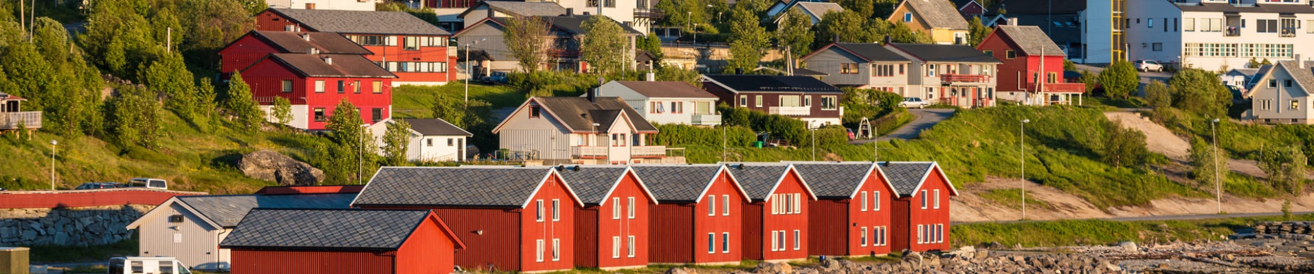 Maisons dans la baie d'Alta