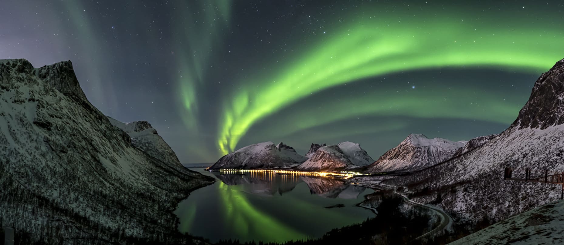 Aurores boréales en Norvège