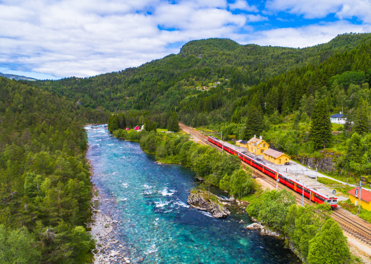 Train reliant Oslo et Bergen