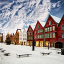 Rues de Bergen à Noel