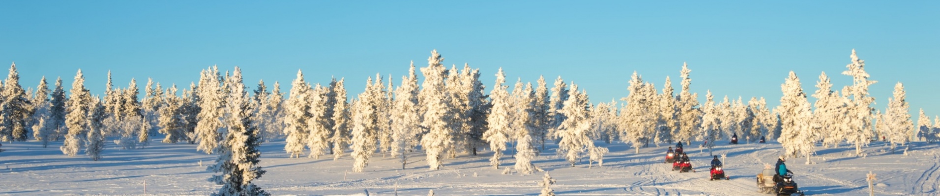 Motos des neiges en Laponie norvégienne