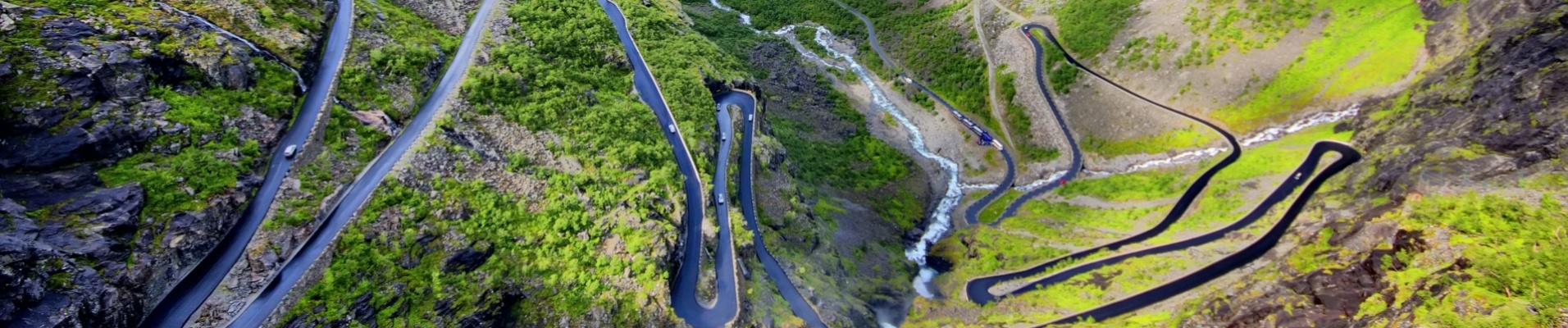 Route en lacets de Trollstigen en Norvège