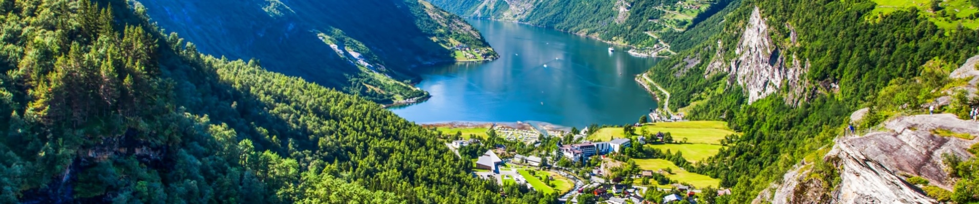 Vue sur le Geirangerfjord en Norvège