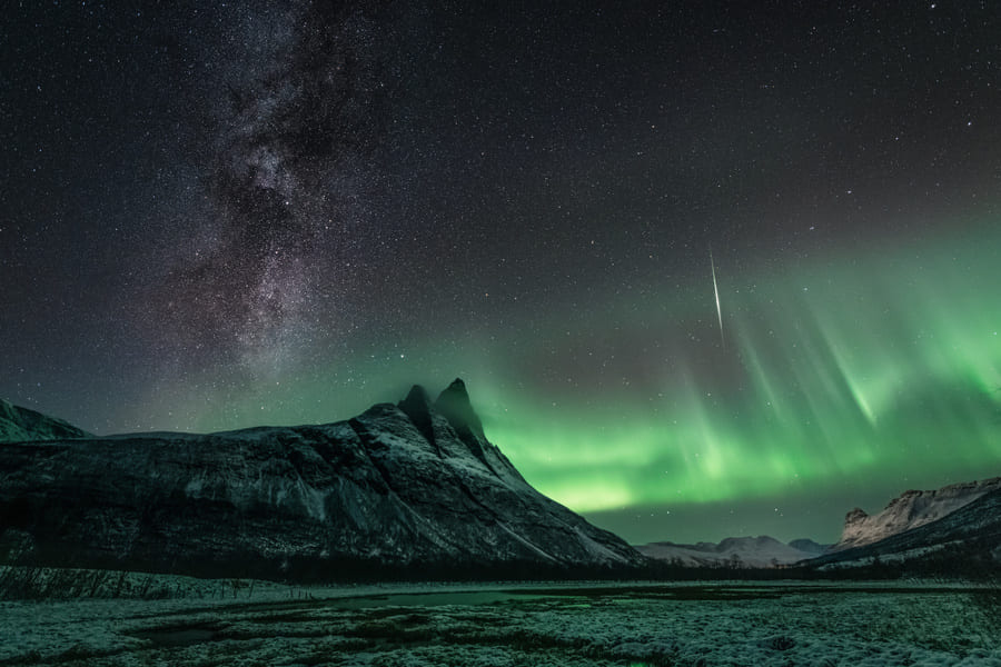 Aurores boréales en Norvège